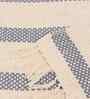 Dark Blue Cotton Textured  Double Bedcover