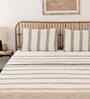 Dark Blue Cotton Textured  Double Bedcover