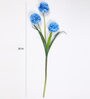 Dark blue Fabric Decorative Artificial BallMum Flowers Set of 2