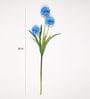 Dark blue Fabric Decorative Artificial BallMum Flowers Set of 3