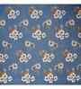 Dark Blue Floral 144 TC Cotton King Fitted Bedsheet Bedsheet 2 Pillow Rose Collection