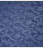 Dark Blue Polyester Jacquard 5ft Regular Eyelet Window Curtain
