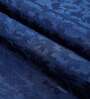 Dark Blue Polyester Jacquard 5ft Regular Eyelet Window Curtain