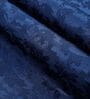 Dark Blue Polyester Jacquard 9ft Regular Eyelet Long Door Curtain