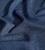 Dark Blue Polyester Solid 5ft Room Darkening Eyelet Window Curtain
