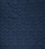 Dark Blue Floral Polyester 7 Ft Semisheer Eyelet Door Curtains (Set of 2)