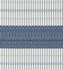 Dark Blue Stripes Polypropylene 4 ft x 6 ft Machine Made Carpet