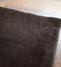 Dark Brown Shaggy Polyester 3 ft x 5 ft Shaggy Carpet