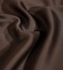 Dark Brown Polyester Solid 7ft Blackout Eyelet Door Curtain
