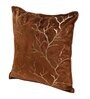 Dark Brown Printed Velevt 2 Cushion Covers