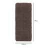Dark Brown Solid 100% Polyester 59x23.6 Inches AntiSkid Bath Mat