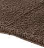 Dark Brown Solid 100% Polyester 59x23.6 Inches AntiSkid Bath Mat