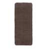 Dark Brown Solid 100% Polyester 59x23.6 Inches AntiSkid Bath Mat