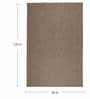 Dark Brown Solid Wool & Jute 8 x 10 Feet Hand Woven Carpet