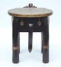 Degrees Dark Brown Wooden Brass Metal Polish Big Elephant Stool