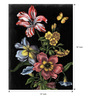 Conceptual Technical Multicolor Canvas Floral Art Print Set of 3
