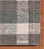 Grey Geometric Wool 8 ft x 10 ft Hand Tufted Carpet