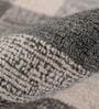 Grey Geometric Wool 8 ft x 10 ft Hand Tufted Carpet