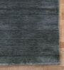 Grey Solid Wool 4 ft x 6 ft Hand Woven Carpet