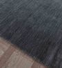 Grey Solid Wool 5 ft x 7 ft Hand Woven Carpet