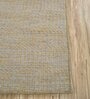 Grey Solid Wool 5 ft x 7 ft Flat Weave Dhurrie