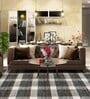 Grey Geometric Wool 8 ft x 10 ft Hand Tufted Carpet