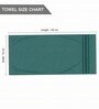 Dark Green & Red Soft Cotton 500 GSM Solid Bath Towel Pack Of 2