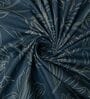 Dark Green Floral 280 TC Cotton Double Queen Size Bedsheet With 2 Pillow Covers