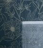 Dark Green Floral 280 TC Cotton Double Queen Size Bedsheet With 2 Pillow Covers