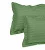 Dark Green Geometric 210 TC 100% Cotton 1 Double King Size Bedsheet with 2 Pillow Cover