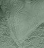 Dark Green Solid GSM 300 Pure Cotton King Size Bedcover With 2 Pillow Covers