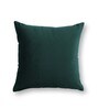 Dark Green Solid Velvet 16 x 16 Inches Cushion Covers (Set of 2)