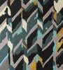 Buy Dark Green Wool And Art Silk Abstract 5 x 7 Feet Hand Tufted Carpet