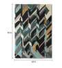 Buy Dark Green Wool And Art Silk Abstract 5 x 7 Feet Hand Tufted Carpet