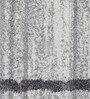 Dark Grey & Silver Abstract Wool 5 x 7 Feet Machine Made Carpet