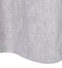 Grey Solid Cotton Blend 8 Ft Light Filtering Eyelet Door Curtain
