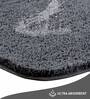 Dark Grey Absorbent and Quick-Dry Polyester Bath Mats 30x45 cm