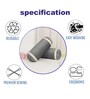 Dark Grey and Cream Stripes TC Velevt 2 Bolster Covers
