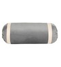Dark Grey and Cream Stripes TC Velevt 2 Bolster Covers