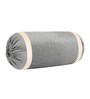Dark Grey and Cream Stripes TC Velevt 2 Bolster Covers