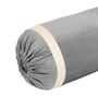 Dark Grey and Cream Stripes TC Velevt 2 Bolster Covers