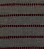 Dark Grey Cotton Blend Striped 16x16 inches Cushion Covers (Set of 1)