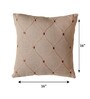 Dark Grey Cotton Geometric 16x16 inches Cushion Cover 
