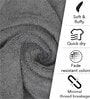 Dark Grey Solid 550 GSM Cotton Towel Sets (Set of 4)