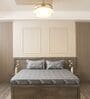 Dark Grey Floral 600TC Cotton Super King Sized Double Bedsheet with 2 Embroidery Pillow Covers