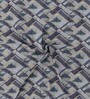 Dark Grey Geometric 300 TC 100% Cotton Double Bedsheet With 2 Pillow Covers Amorous Collection