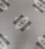 Dark Grey Geometric 600TC Cotton Super King Sized Double Bedsheet with 2 Embroidery Pillow Covers