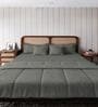 Dark Grey Microfiber Damask 150 GSM Double Bed Comforter