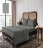 Dark Grey Microfiber Damask 150 GSM Double Bed Comforter