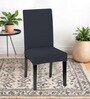 Dark Grey Polycotton Solid 14x18 Inches Chair Covers  (1 piece)